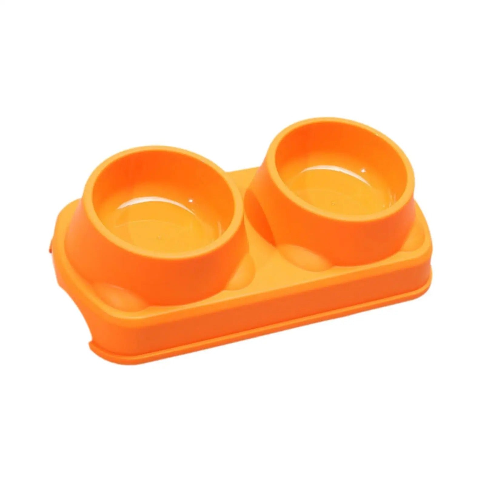 Stand height non removable double bowl - pet feeding bowl