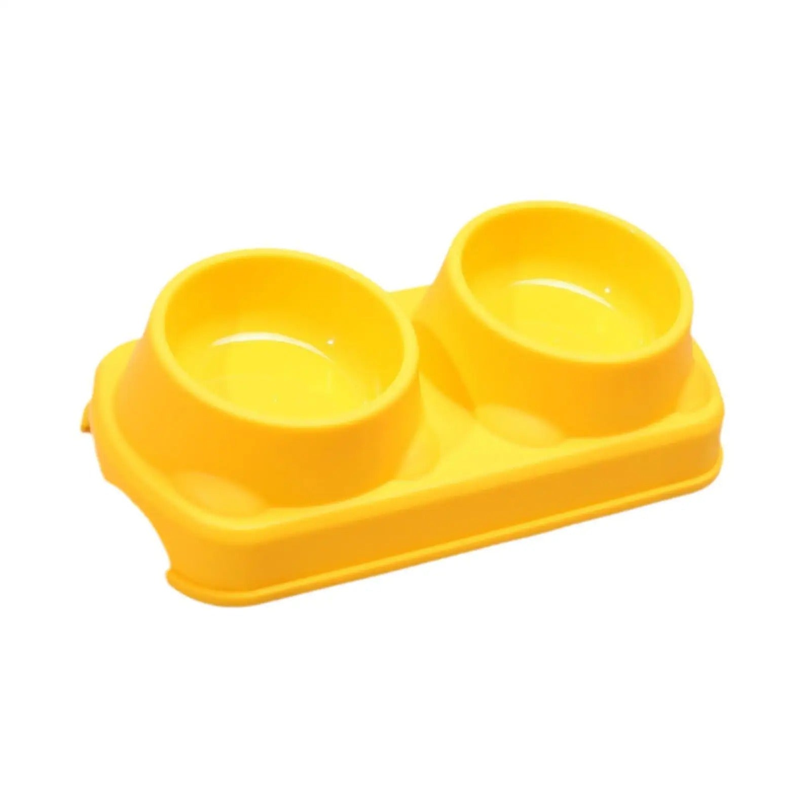 Stand height non removable double bowl - pet feeding bowl