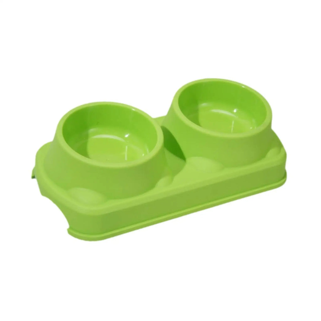 Stand height non removable double bowl - pet feeding bowl