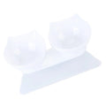 Transparent Aerial Pet Bowl - Double Bowl